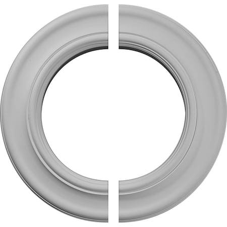 Ekena Millwork Holmdel Ceiling Medallion, Two Piece (Fits Canopies up to 12 7/8"), 20 7/8"OD x 12 7/8"ID x 1"P CM20HO2
